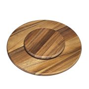 Obrotowa deska do serwowania typu "lazy susan" Spring Fondue, drewno akacji, śred. 40,5 cm
