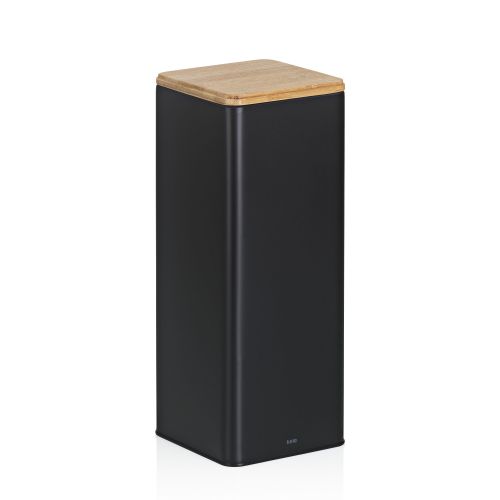 Pojemnik kuchenny Kela Kiril, metal/bambus, 3,0 l, 11,5 x 11,5 x 28,5 cm