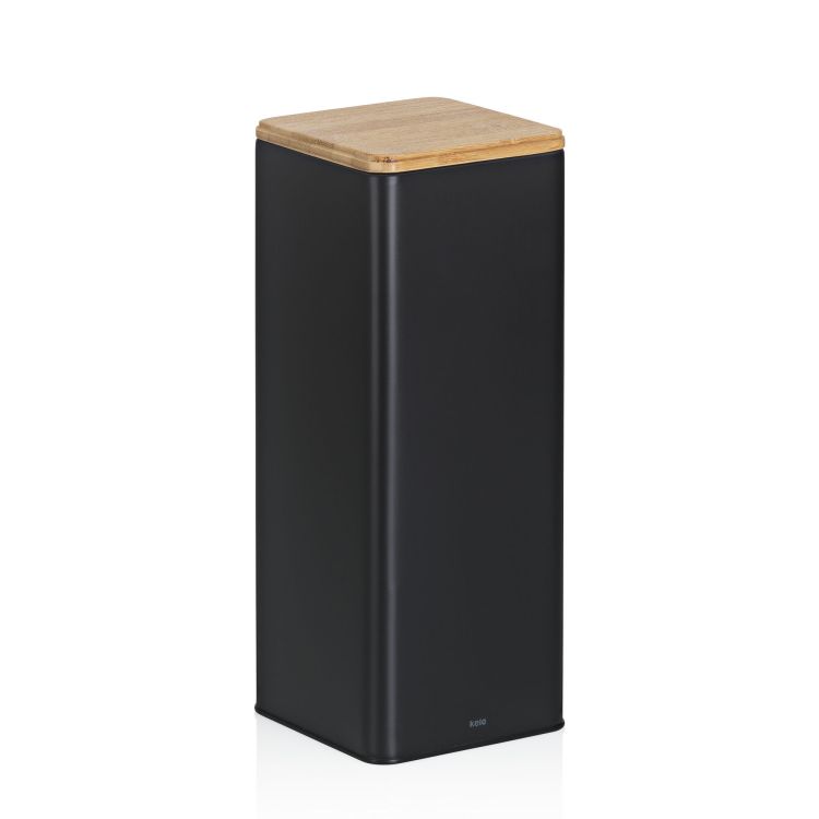 Pojemnik kuchenny Kela Kiril, metal/bambus, 3,0 l, 11,5 x 11,5 x 28,5 cm