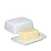 Maselniczka Cilio, porcelana, 19 x 13 x 5,5 cm, biała
