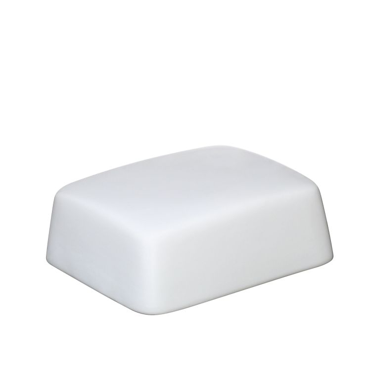 Maselniczka Cilio, porcelana, 19 x 13 x 5,5 cm, biała