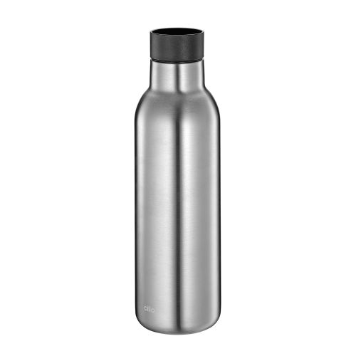 Butelka termiczna Cilio Deluxe, stal nierdzewna, 0,45 l, śred. 7 x 23 cm, metaliczna
