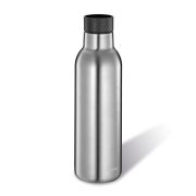 Butelka termiczna Cilio Deluxe, stal nierdzewna, 0,45 l, śred. 7 x 23 cm, metaliczna