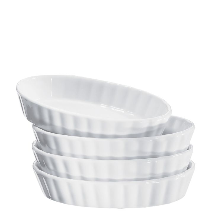 Zestaw do creme brulee Kuchenprofi Eco, 5 el., palnik + 4 porcelanowe miseczki