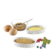 Zestaw do creme brulee Kuchenprofi Eco, 5 el., palnik + 4 porcelanowe miseczki