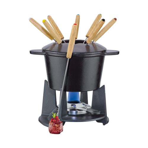 Zestaw do fondue Spring Fondue, dla 8 os., 12 el., żeliwo, 1,5 l, śred. 16 cm