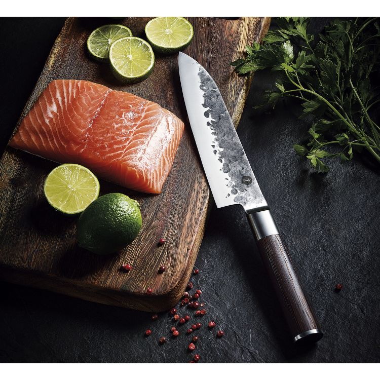 Nóż santoku Zassenhaus Kyoto, japońska stal/drewno wenge, 18 cm