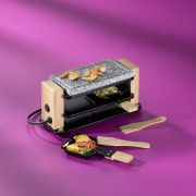 Raclette grill stołowy Kela Bedretto, dla 2 os., granit/stal/drewno, 27 x 11 x 13 cm