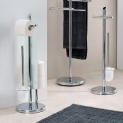 Stojak WC +szczotka i zasobnik stalowy Ken / Kela