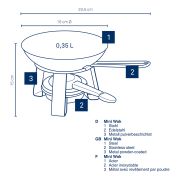 Mini-wok z podgrzewaczem Kela Joy, stal, śred. 18 cm