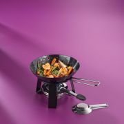 Mini-wok z podgrzewaczem Kela Joy, stal, śred. 18 cm
