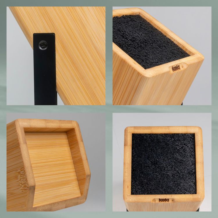 Blok na noże Kela Kiril, bambus, 20 x 10 x 24 cm