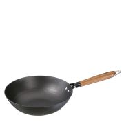 Wok żeliwny z powłoką nieprzywierającą Kuchenprofi Country, śred. 28 cm, czarny