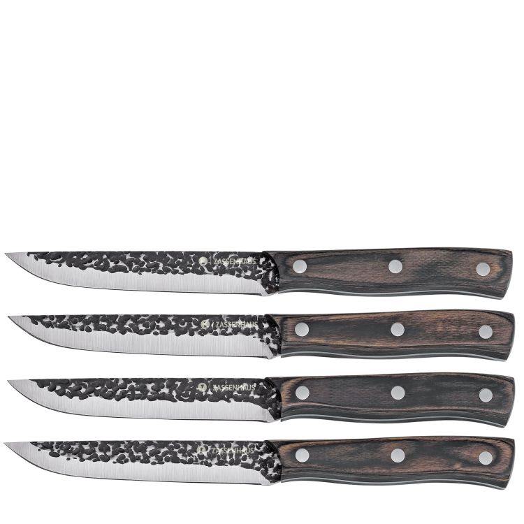 Noże do steków Zassenhaus Hunter, 4 szt., stal/drewno pakka, 13 cm