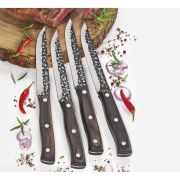 Noże do steków Zassenhaus Hunter, 4 szt., stal/drewno pakka, 13 cm