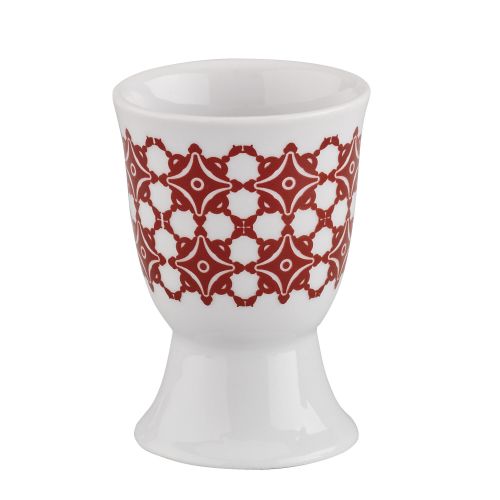 Kieliszek na jajko Cilio Amici, porcelana, śred. 5 x 7 cm, czerwone kafelki