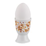 Kieliszek na jajko Cilio Amici, porcelana, śred. 5 x 7 cm, żółte kwiaty