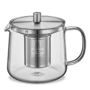 Dzbanek do herbaty z zaparzaczem Kuchenprofi Assam, szkło borokrzemowe/stal nierdzewna, 0,6 l