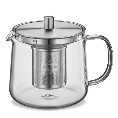 Dzbanek do herbaty z zaparzaczem Kuchenprofi Assam, szkło borokrzemowe/stal nierdzewna, 0,6 l