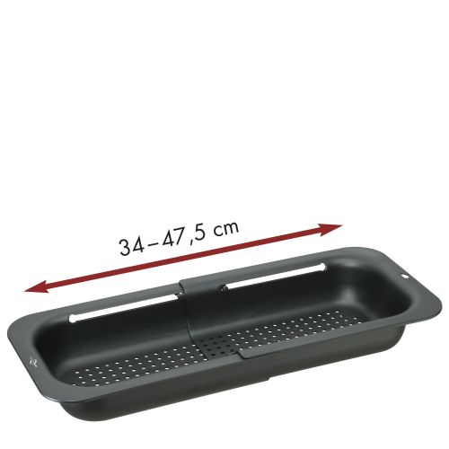 Sitko do zlewu Kuchenprofi, rozsuwane, od 34 do 47,5 cm