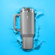 Kubek termiczny Lurch Big Cup, stal nierdzewna, 1,2 l, szary