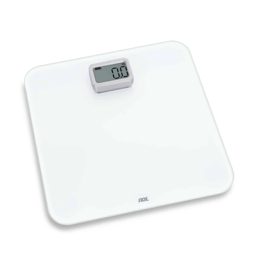 Waga łazienkowa na dynamo ADE Kira, do 150 kg, 30 x 30 cm, biała