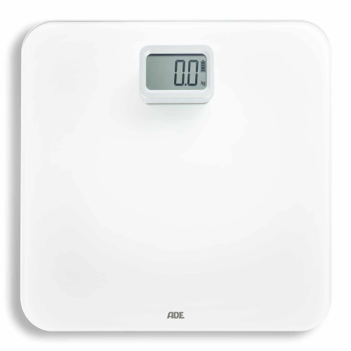 Waga łazienkowa na dynamo ADE Kira, do 150 kg, 30 x 30 cm, biała
