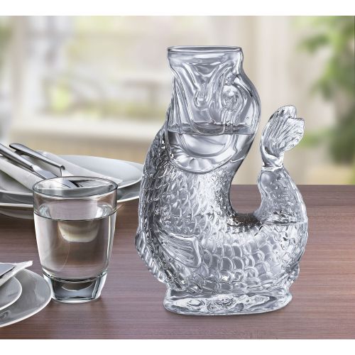 Karafka na wodę Cilio Nemo, szkło borokrzemowe, 1,0 l, 15,5 x 10 x 23 cm, przezroczysta