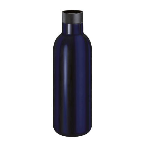 Butelka termiczna Cilio Deluxe, stal nierdzewna, 0,65 l, śred. 8 x 24,5 cm, ciemnoniebieska