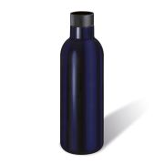 Butelka termiczna Cilio Deluxe, stal nierdzewna, 0,65 l, śred. 8 x 24,5 cm, ciemnoniebieska