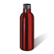 Butelka termiczna Cilio Deluxe, stal nierdzewna, 0,65 l, śred. 8 x 24,5 cm, czerwona