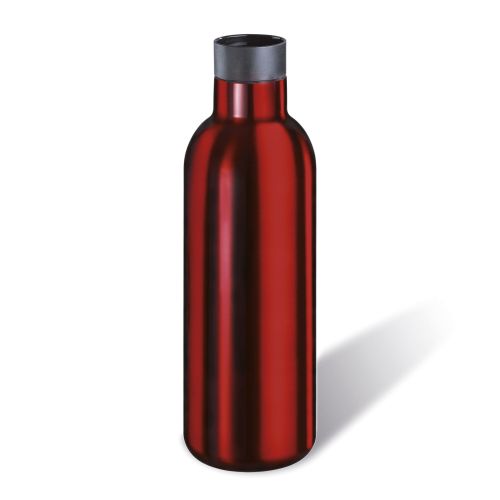 Butelka termiczna Cilio Deluxe, stal nierdzewna, 0,65 l, śred. 8 x 24,5 cm, czerwona