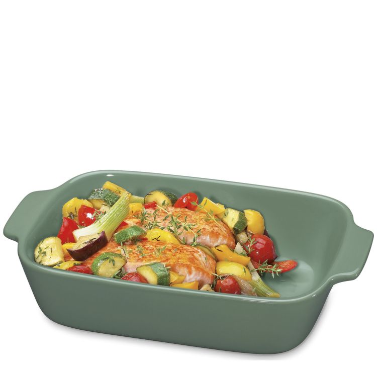 Ceramiczna brytfanna Kuchenprofi Porto, 30 x 19 x 6,5 cm, zielona