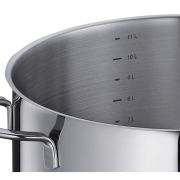 Stalowy garnek ze szklaną pokrywką Kuchenprofi Capri, 12 l, śred. 28 x 20,5 cm