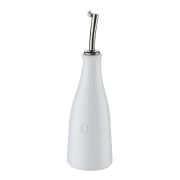 Dozownik do oliwy Cilio Oil, porcelana/stal nierdzewna, 0,25 l, śred. 7 x 23,5 cm