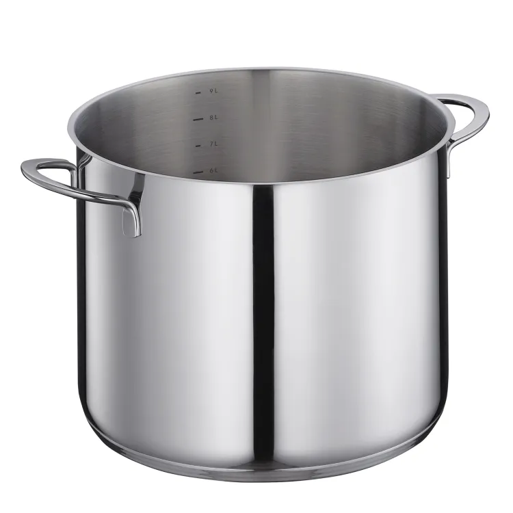 Stalowy garnek ze szklaną pokrywką Kuchenprofi Capri, 10 l, śred. 26 x 20,5 cm