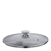 Stalowy garnek ze szklaną pokrywką Kuchenprofi Capri, 10 l, śred. 26 x 20,5 cm