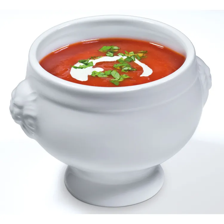 Bulionówka Kuchenprofi, porcelana, 0,45 l, śred. 11 x 8,5 cm, biała