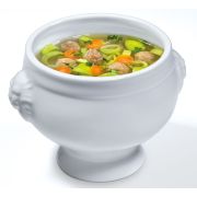 Bulionówka Kuchenprofi, porcelana, 0,45 l, śred. 11 x 8,5 cm, biała
