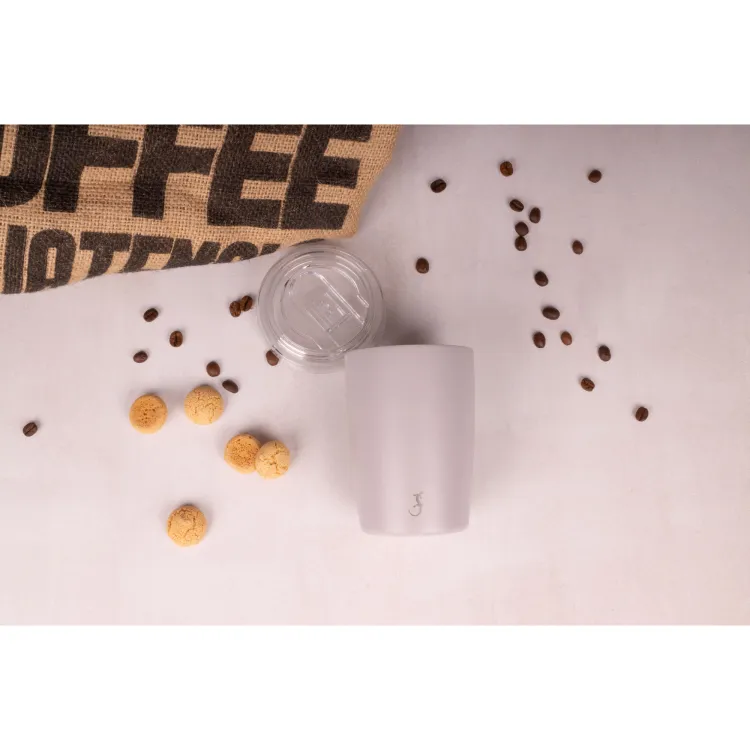Termiczny kubek do kawy Coffee To Go Lurch, stal nierdzewna/tworzywo sztuczne, 0,3 l, szary