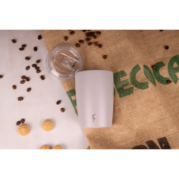 Termiczny kubek do kawy Coffee To Go Lurch, stal nierdzewna/tworzywo sztuczne, 0,3 l, szary