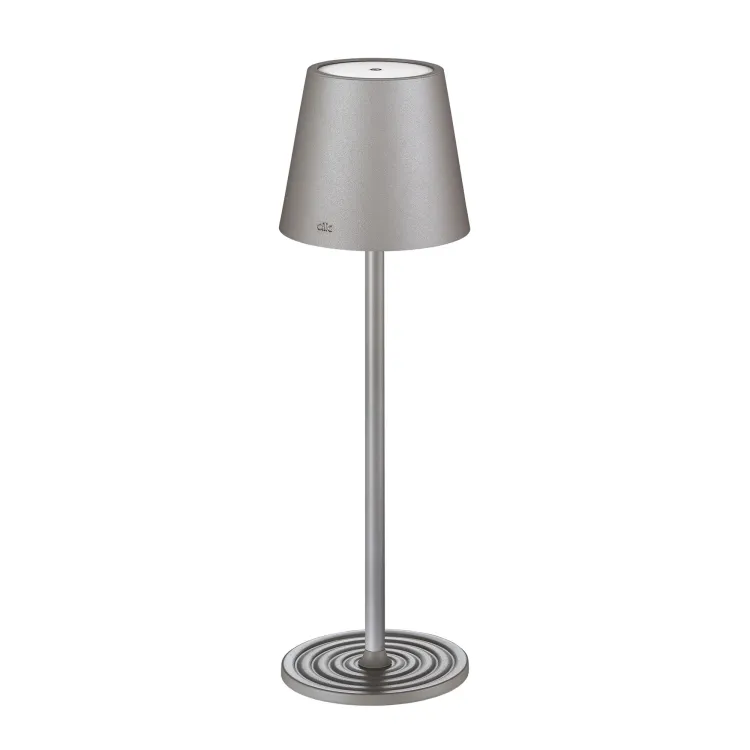 Lampka stołowa ładowana przez USB Sole Cilio, 3 poziomy jasności, śred. 11 x 35 cm