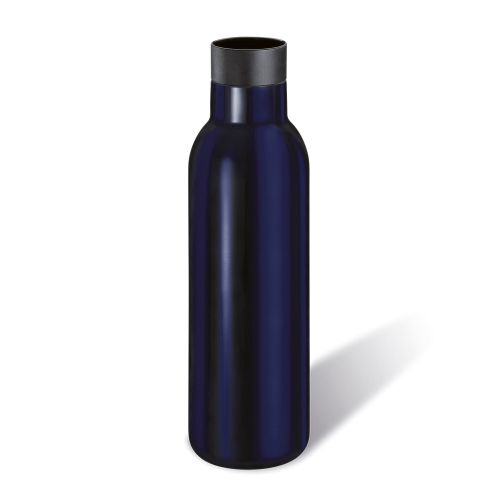 Butelka termiczna Deluxe Cilio, stal nierdzewna, 0,45 l, śred. 7 x 23 cm, ciemnoniebieska