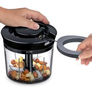Siekacz ręczny Turbo Kuchenprofi, śred. 15 x 12 cm, 0,8 l, czarny