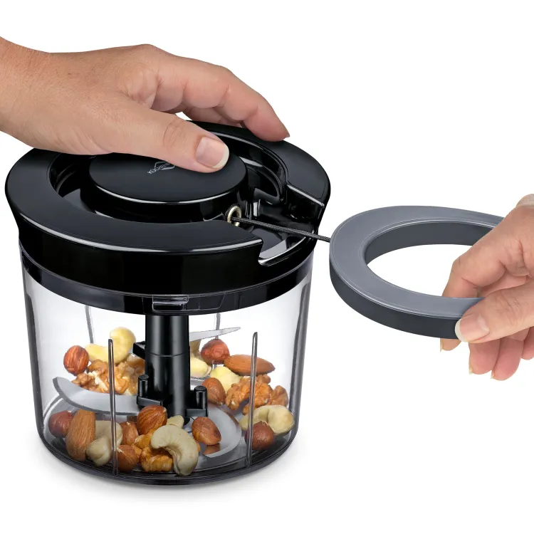 Siekacz ręczny Turbo Kuchenprofi, śred. 15 x 12 cm, 0,8 l, czarny