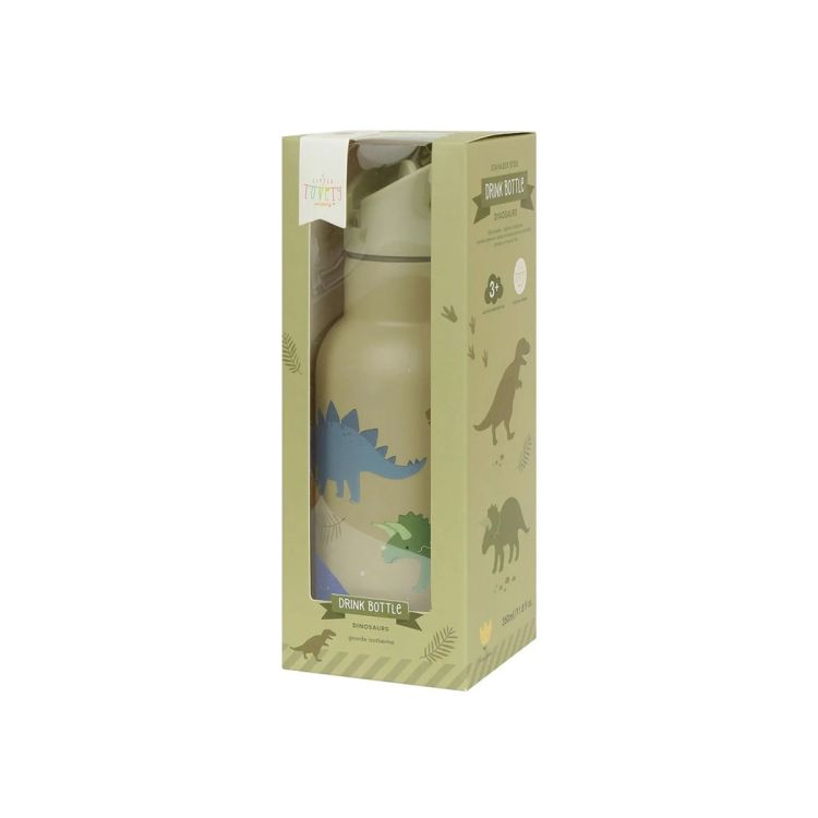Kubek ze słomką dla dzieci DINOSAURS 350 ml / A Little Lovely Company