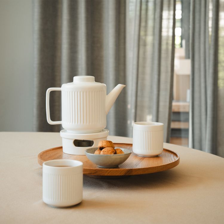 Kubki do herbaty Skagen 300ml - 2 sztuki - białe / Bredemeijer