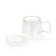 Kubek szklany z zaparzaczem Livorno 350ml - bezbarwny / Bredemeijer
