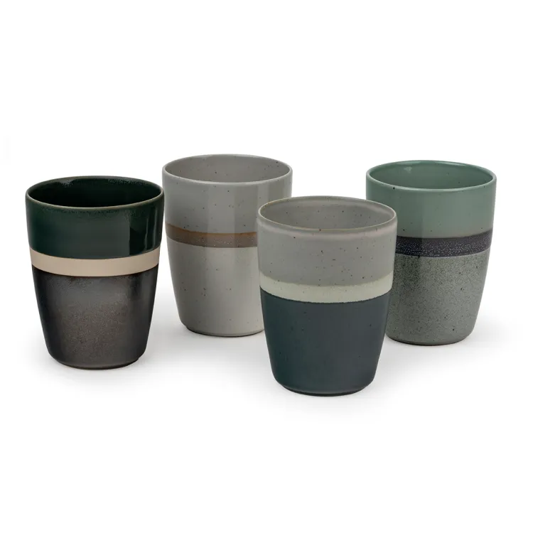Kubki ceramiczne do herbaty Sven 200 ml - 4 szt / Bredemeijer