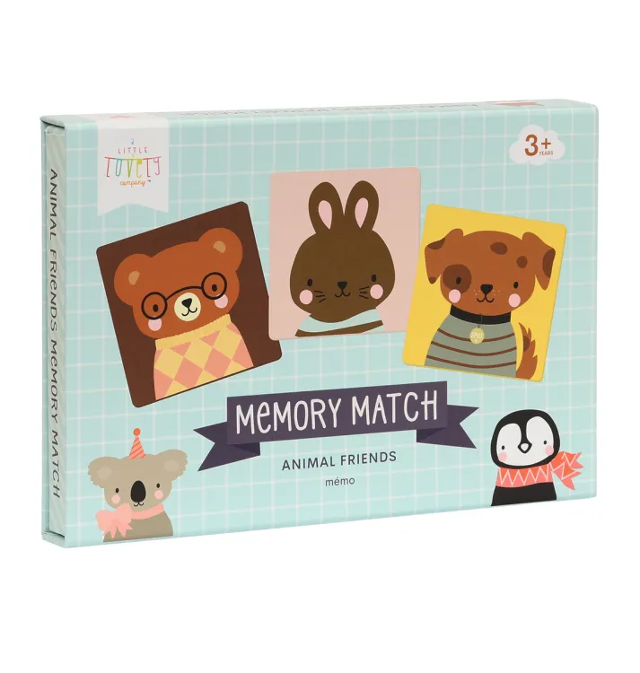 Zabawka dla dzieci memory ANIMAL FRIENDS / A Little Lovely Company